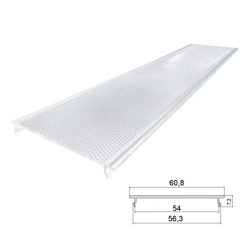 Polycarbonate डायमंड पैटर्न एक्सट्रुडेड लैम्पशेड