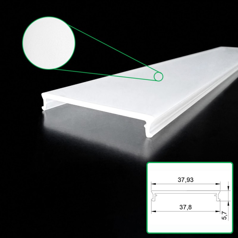 Polycarbonate Extruded म्याट लैम्पशेड