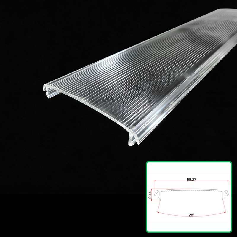 Polycarbonate पारदर्शी Extruded Lampshade Polycarbonate पारदर्शी Extruded Lampshade