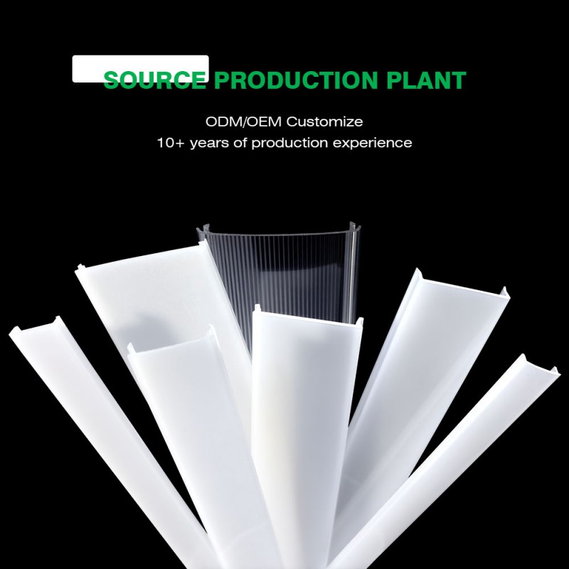 Polycarbonate पारदर्शी Extruded Lampshade
