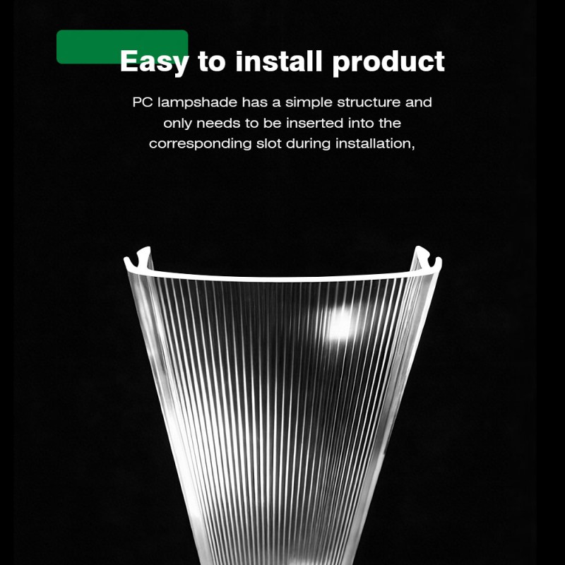 Polycarbonate पारदर्शी Extruded Lampshade